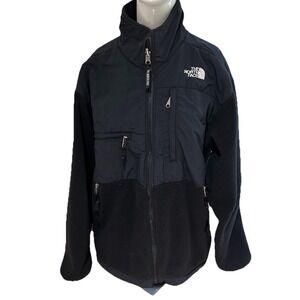 Vintage OG The North Face Denali Jacket Mens Medium‎ Black Full Zip Fleece 90s